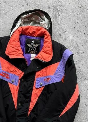 Asics vintage full zip ski jacket 90s винтажная, лыжная куртка2 фото