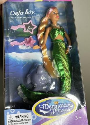 Барби русалка зеленый  fashion doll 20983 з