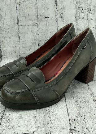 Практичные кожаные туфли marc o’polo в стиле casual,39р,оригинал