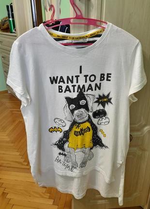 Футболка жіноча , primark -  love to lounge ,  batman  -   m