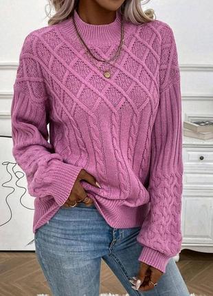 Бузковий светр