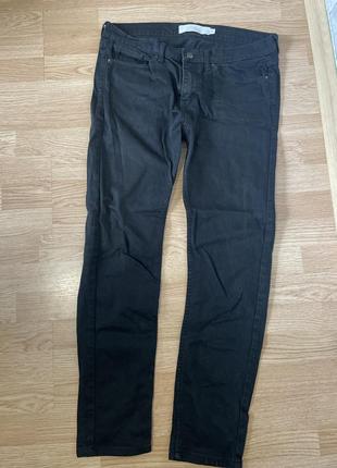 Мужские брюки джинсы черные1 фото