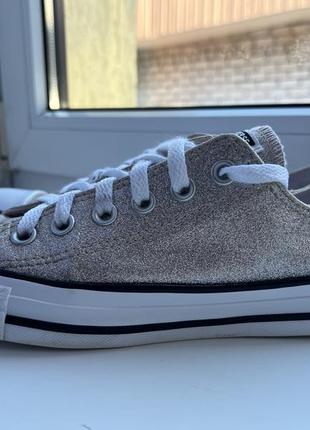 Converse all star глітерні кеди оригінал з блискітками блискучі3 фото