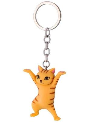 🐱🌸 милый брелок для ключей "рыжий полосатый котик" кошка котенок1 фото