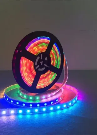 Світлодіодна багатокольорова led-стрічка 3528 rgb 5 м led з пультом