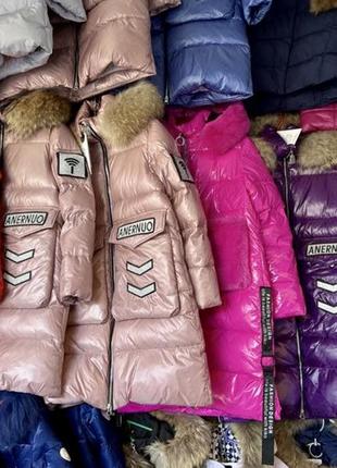 Зимнее пальто на тинсулейте для девочек. зима 2023/245 фото