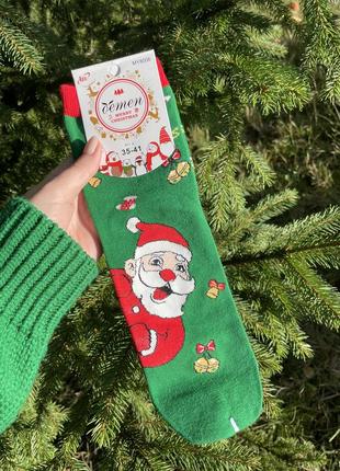 Шкарпетки жіночі новорічні не махрові