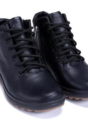 Мужские зимние кожаные ботинки э-series new line