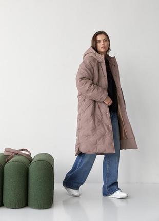 Стьобане пальто жіноче, розмір s,m6 фото