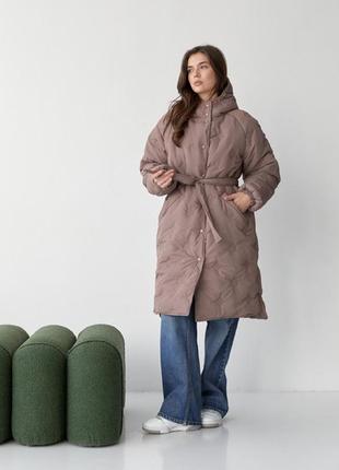 Стьобане пальто жіноче, розмір s,m2 фото