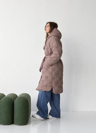 Стьобане пальто жіноче, розмір s,m4 фото