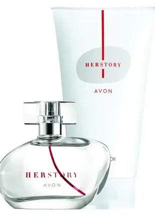 Набір жіночий парфумований 2 в 1 avon herstory 50/150 мл