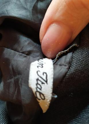 Итальянский тоненький пиджак из 100%чистой шерсти графит4 фото