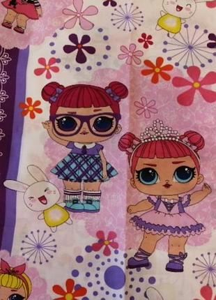 Комплект дитячої постільної білизни полуторний, 150*210 в наявності забарвлення.