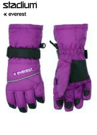 Яскраві і теплі зимові рукавиці краги, термо рукавиці everest stadium 6-8років