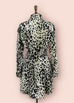 Marc cain trench coat leopard print тренч плащ женский4 фото