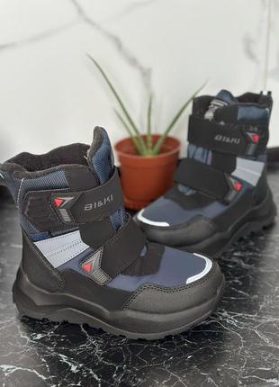 Зимові черевички на хутрі2 фото