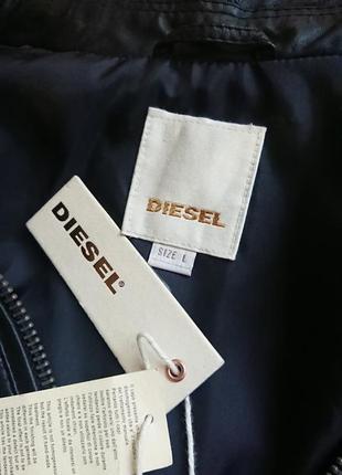 Брендова фірмова шкіряна куртка diesel,оригінал,нова з бірками,розмір xxl.7 фото