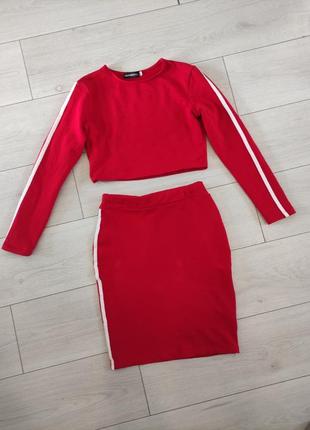 Кроп топ + спідниця