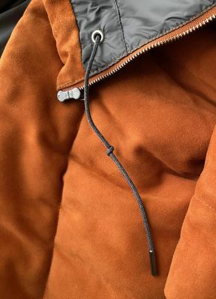 Шкіряна пухова куртка розмір s-m6 фото