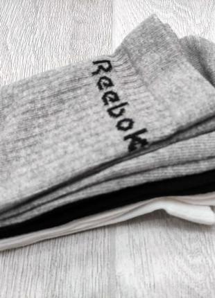 Набір високих шкарпеток 3 шт. розмір 40/42 reebok mid crew sock оригінал 3 кольори2 фото