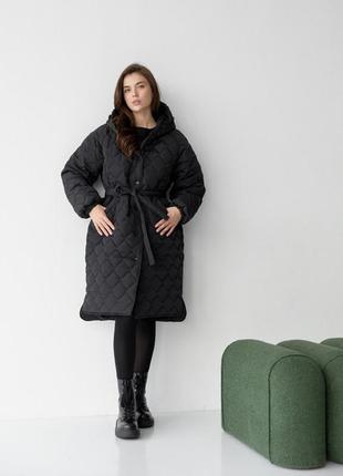 Стьобане пальто жіноче, розмір s,m3 фото