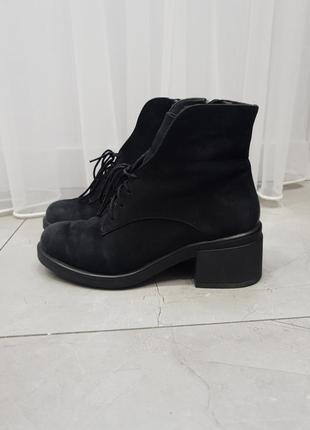 Ботинки, 37р, зимние, замшевые, черные4 фото