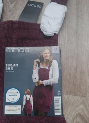 Женская юбка-комбинезон сарафан esmara® из мягкого вельвета размер7 фото
