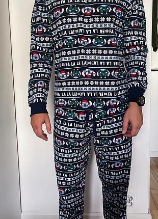 Тепла зимова піжамка (домашній одяг) стіч оригінальний мерч
