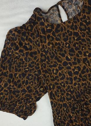 Платье женское летнее леопард длинное легкое4 фото