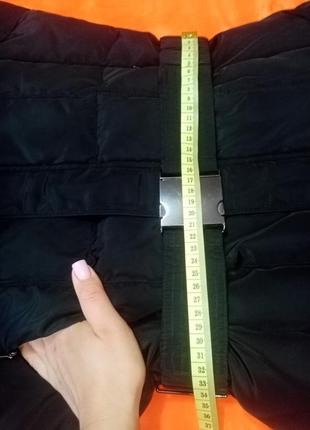 Пухова куртка довга чорна3 фото