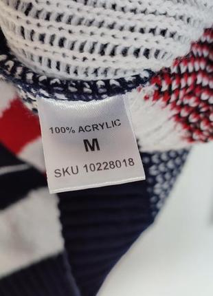 Кофта новогодняя сверт с санта клаусом дед мороз рождественский принт резьбово новый год к...