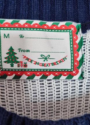 Кофта новогодняя сверт с санта клаусом дед мороз рождественский принт резьбово новый год к...