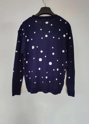 Кофта новогодняя сверт с санта клаусом дед мороз рождественский принт резьбово новый год к...