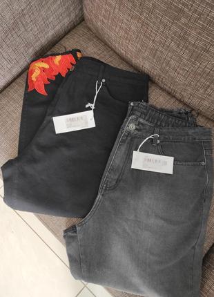 Новые джинсы liquer n poker большой размер с молниями baggy бойфрендз6 фото