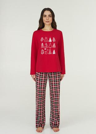 Пижама женская новогодняя ellen christmas trees зимняя 0180/31/01