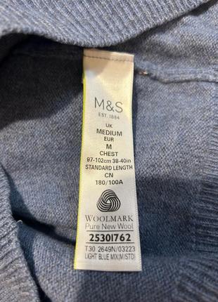 Полувер вовна extra fine m&amp;s collection3 фото