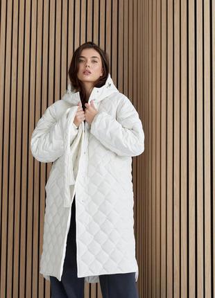 Стьобане пальто жіноче, розмір s,m4 фото