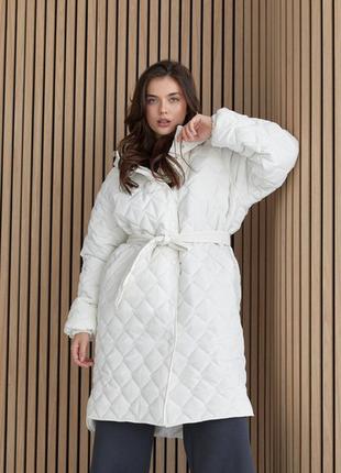 Стьобане пальто жіноче, розмір s,m8 фото