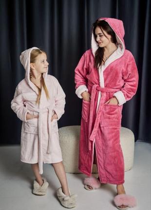 Махрові халати мама +донька