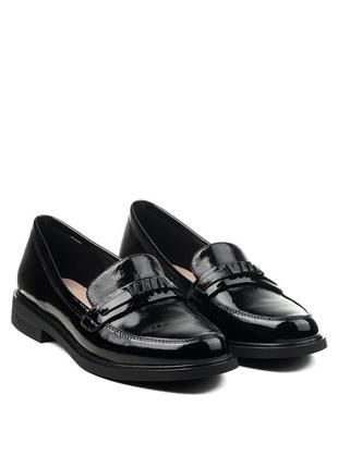 Туфли женские черные лакированые 2130т-а1 фото