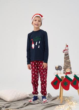 Подростковая пижама для мальчика - merry christmas - family look для семьи1 фото