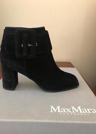 Замшевые сапоги, max mara (36 размер)