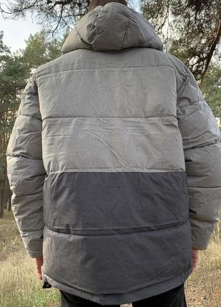 Куртка мужская пуховик серый чёрный us polo assn оригинал3 фото