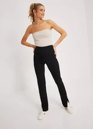 Черные брюки высокая посадка размера s от jjxx