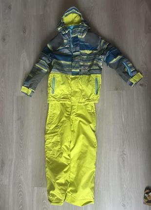 Зимняя куртка и полукомбинезон для мальчика 6-7-8 лет10 фото