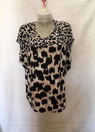 Женская футболка леопардовый принт / жіноча футболка велика