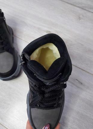 Черевики зимові дитячі чоботи на хлопців підліткове взуття2 фото