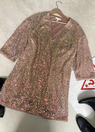 🔥новорічна колекція. сукня в паєтках від h&m