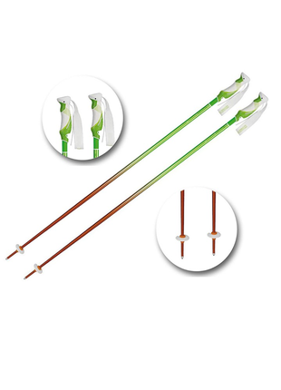 Палиці гірськолижні komperdell rebellution 2 ski poles 130 см (18 мм) tone green/orange (1329201-48-
